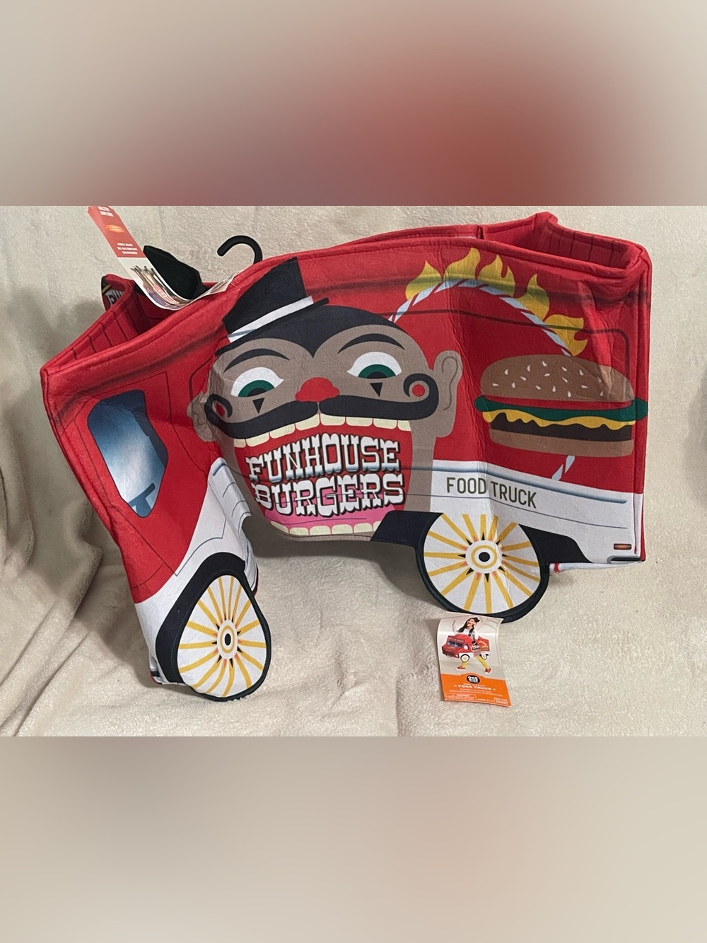 Funhouse Burgers Red Food Truck Play Toy - Kids Plush Role Play NWT
